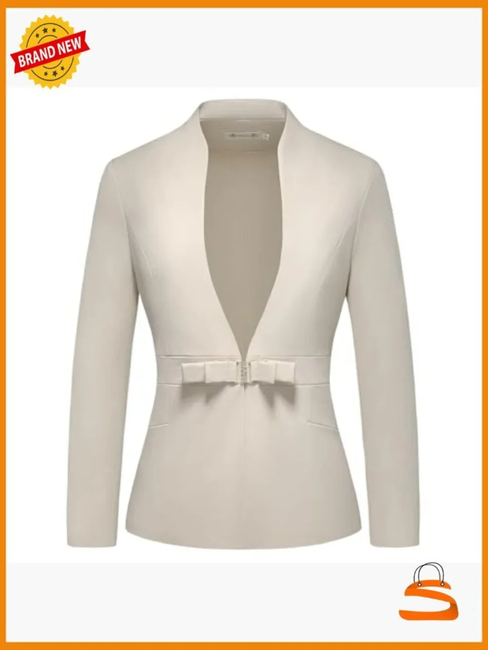 Slim Fit Blazer Pantsuit 2-Piece Business Professional Office Work Attire